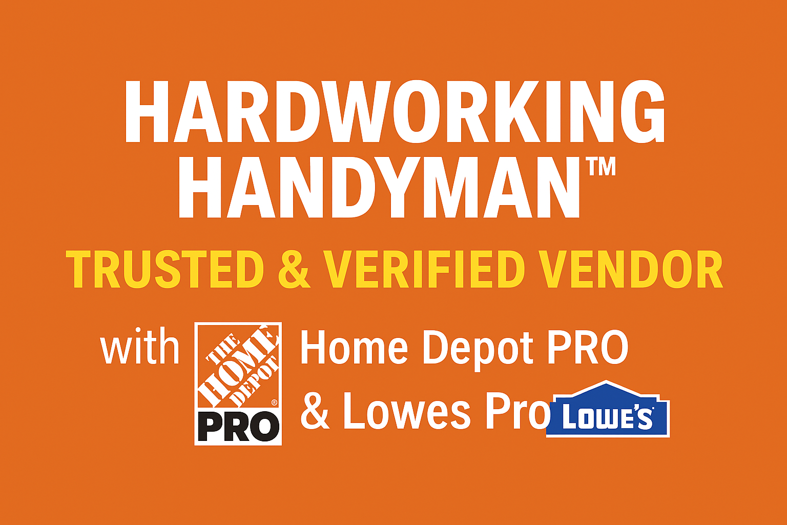 hardworking handyman trusted verified home depot pro