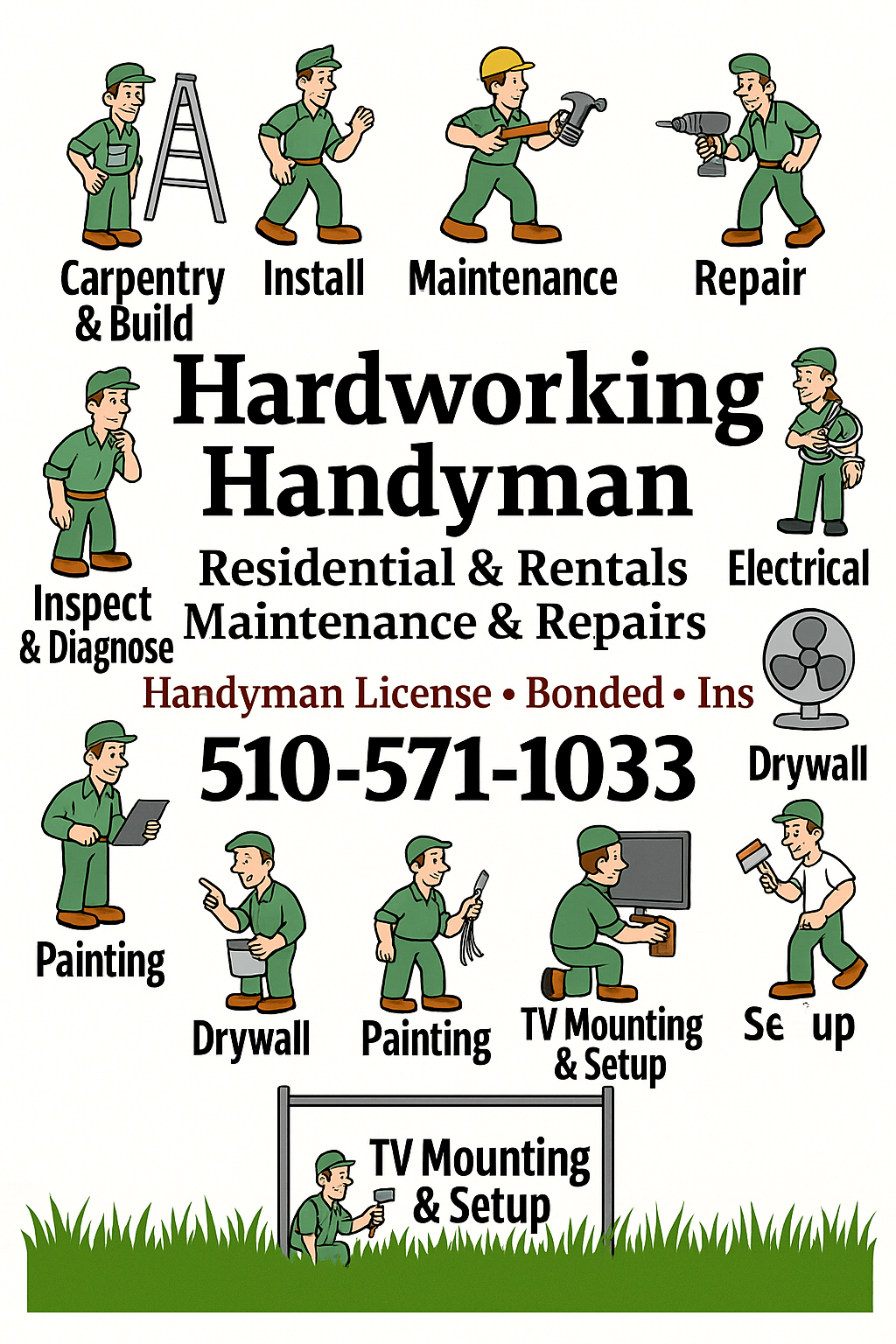 Local South San Francisco handyman completing interior home repairs