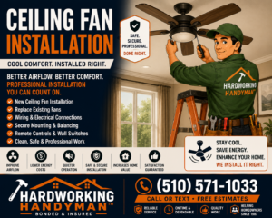 Ceiling Fan Replacement in Arcadia