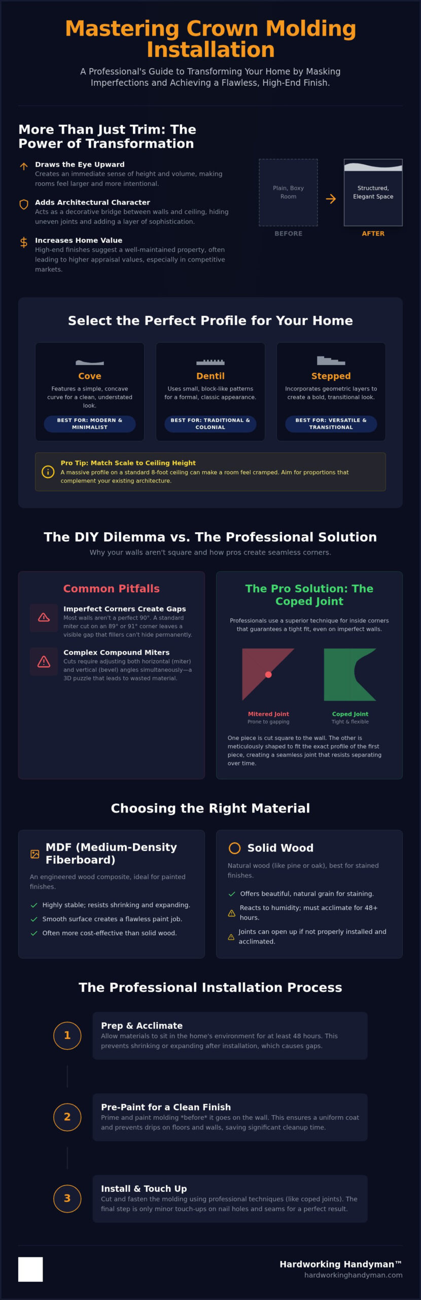 Professional Crown Molding Installation Guide